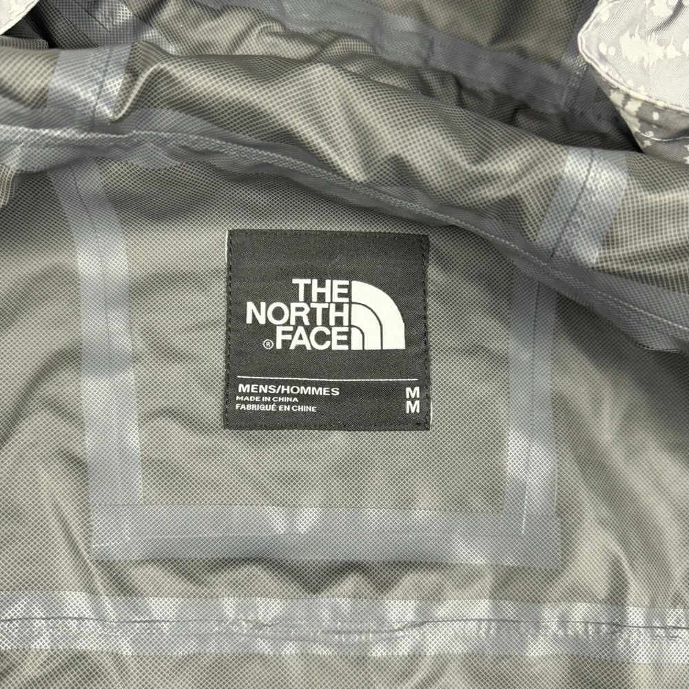 The North Face Venture JAcket Mens Medium DryVent Hooded White Gray